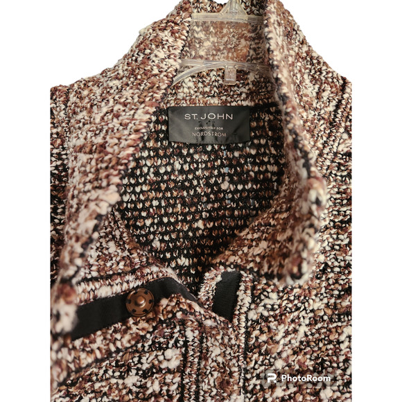 St. John Exclusively for Nordstrom High Neck Knit Blouse XL - Picture 5 of 7